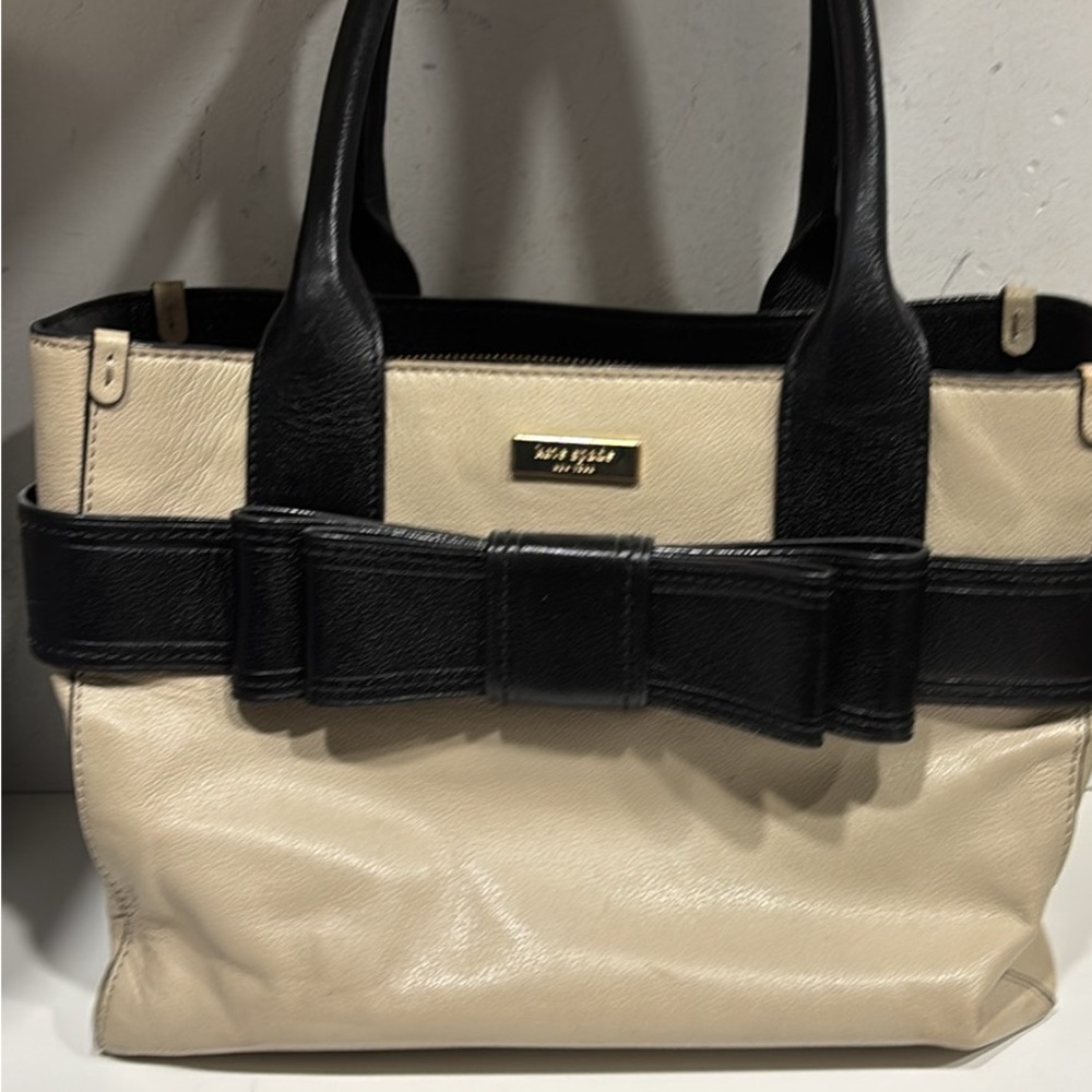 Kate Spade Black and Cream Elegant Tote